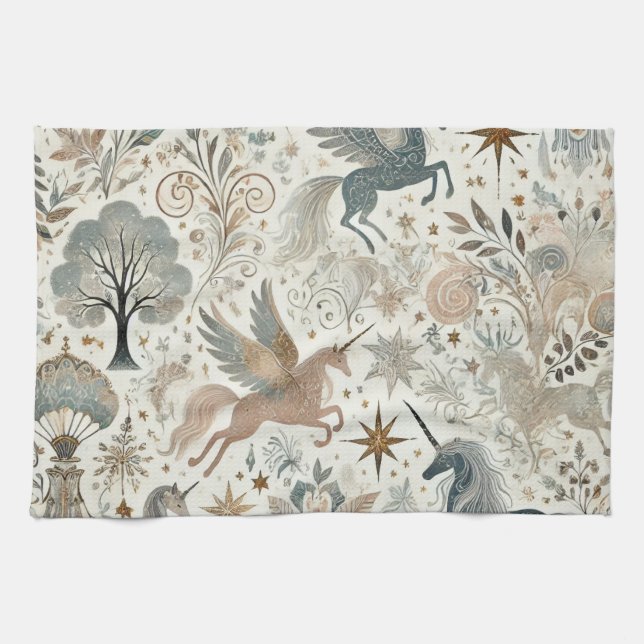 Paño De Cocina Sensación de calor y bonito - Unicornio (Horizontal)