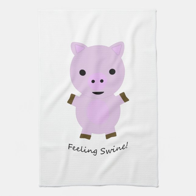 Paño De Cocina Sensación de cerdo enano (Vertical)