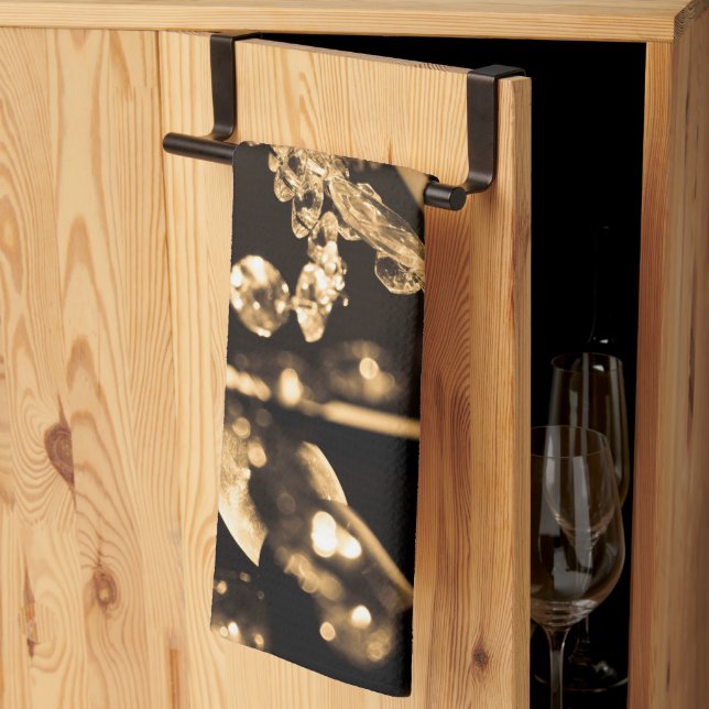 Paño De Cocina Sepia Crystal Chandelier (Pliegue de tercios)