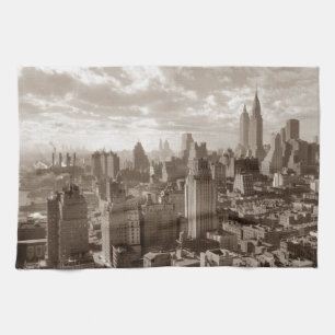 Paño De Cocina Sepia Nueva York