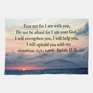 PAÑO DE COCINA SERENE SUNRISE ISAIAH 41:10