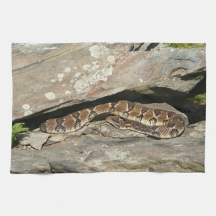 Paño De Cocina Serpiente de cascabel en el Parque Nacional Shenan