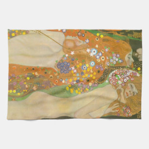 Paño De Cocina Serpientes de agua II por Gustav Klimt, Art Nouvea