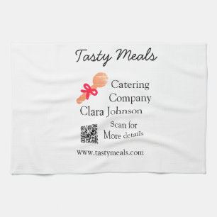 Paño De Cocina servicios de catering agregar nombre código QR sit