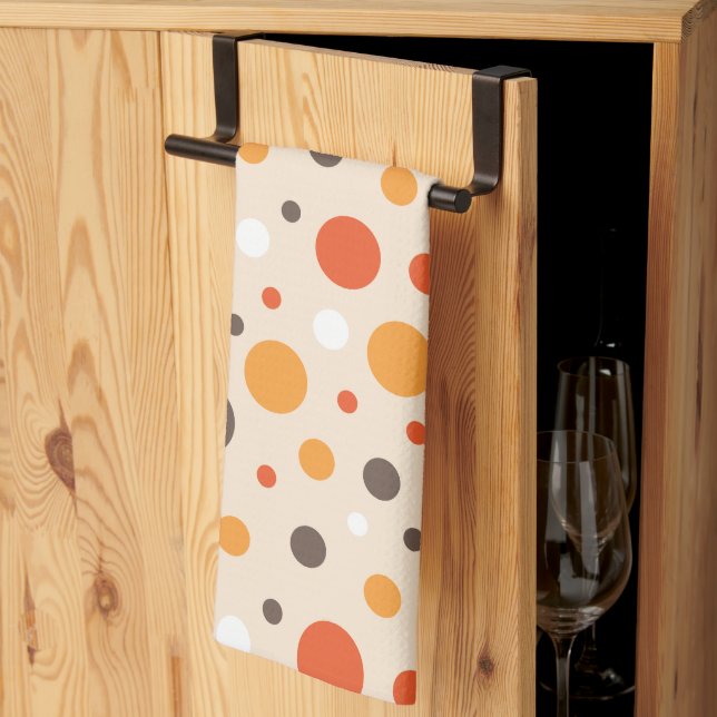 Paño De Cocina Setenties Retro Dots (Pliegue de tercios)