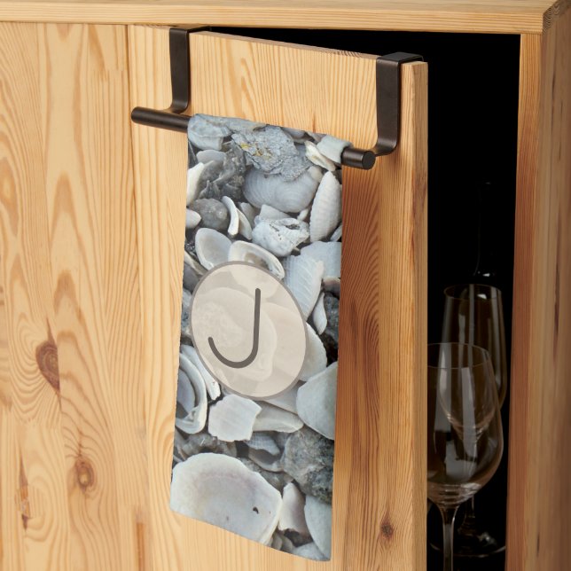 Paño De Cocina Shell Haven Initial Pattern (Pliegue de tercios)