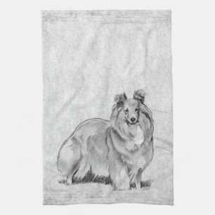 Paño De Cocina Sheltie