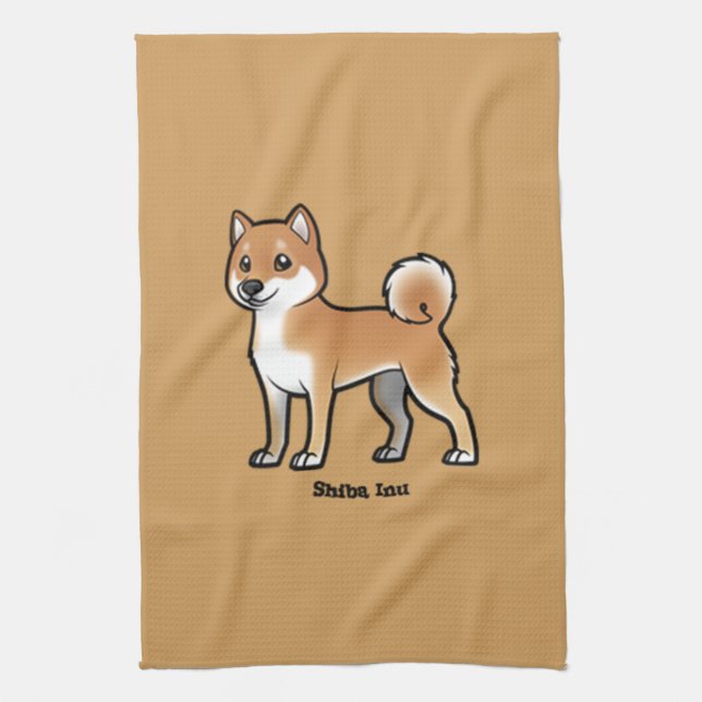 Paño De Cocina shiba inu (Vertical)