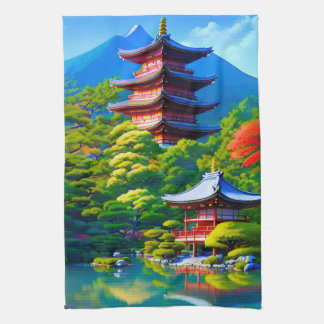 Paño De Cocina Shinto Serenity: The Garden’s Soul