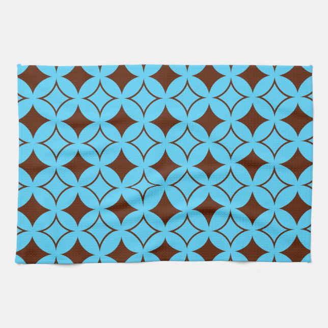 Paño De Cocina Shippo azul y marrón (Horizontal)