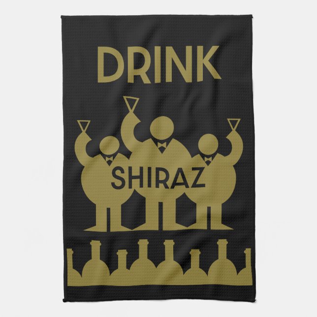 Paño De Cocina Shiraz Wine Drinkers (Vertical)