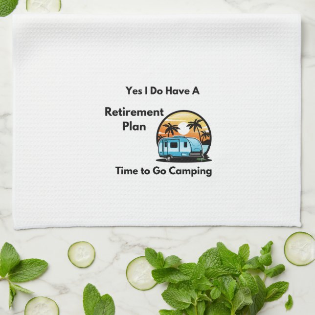 Paño De Cocina Sí, tengo un plan de jubilación en un (Doblado)