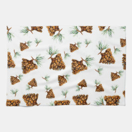 Paño De Cocina Siberian Pinecone Pattern Towel