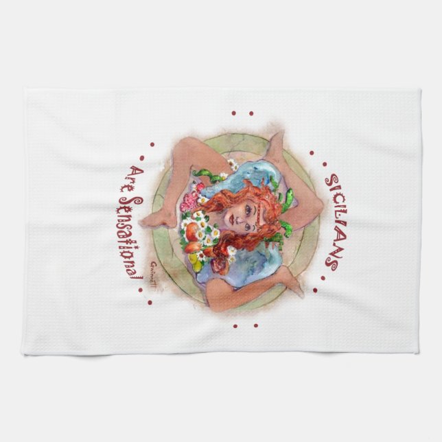 Paño De Cocina Sicilians es sensacional (Horizontal)