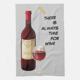 Paño De Cocina Siempre Hay Tiempo De Vino