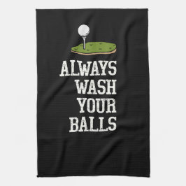 Paño De Cocina Siempre lava tus bolas de golf