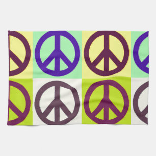 Paño De Cocina Signo de paz arte pop