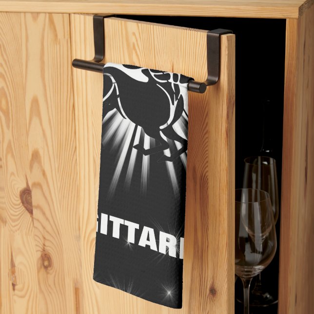 Paño De Cocina Signo sagitario (Pliegue de tercios)