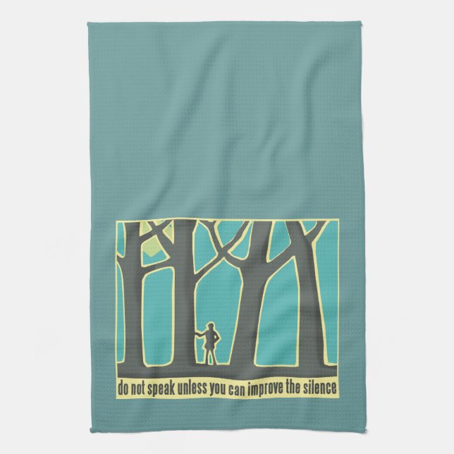 Paño De Cocina Silencio forestal (Vertical)