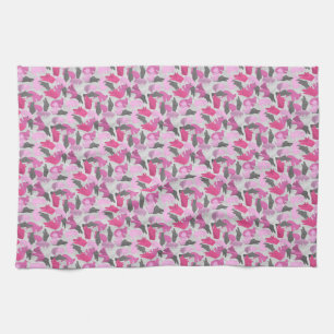 Paño De Cocina Silhouette Animal Camouflage Pink