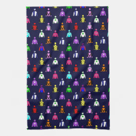 Paño De Cocina Sillas de jockey sobre Carreras de caballo