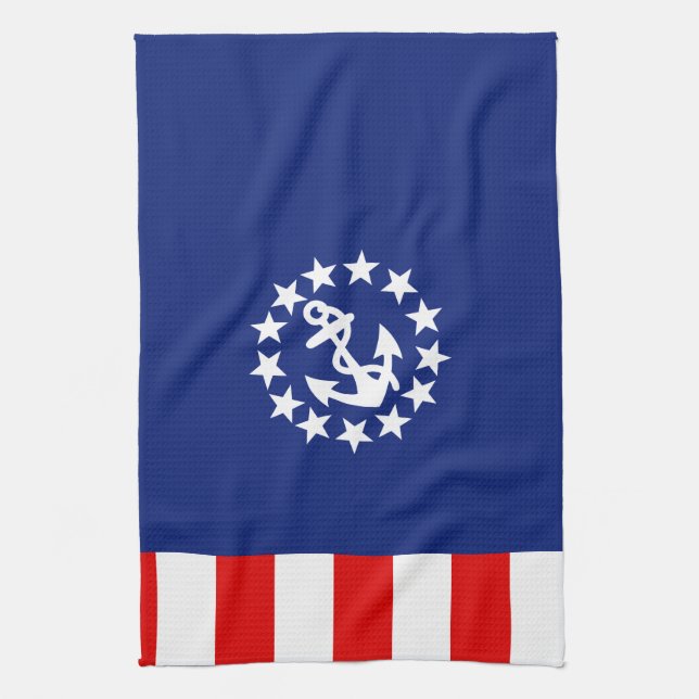 Paño De Cocina Símbolo de bandera náutica estadounidense (Vertical)