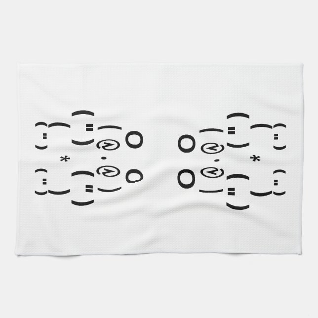 Paño De Cocina Símbolo de computadora de oso panda (Horizontal)