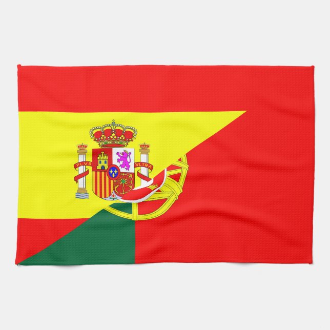 Paño De Cocina símbolo de la bandera de los países vecinos de (Horizontal)