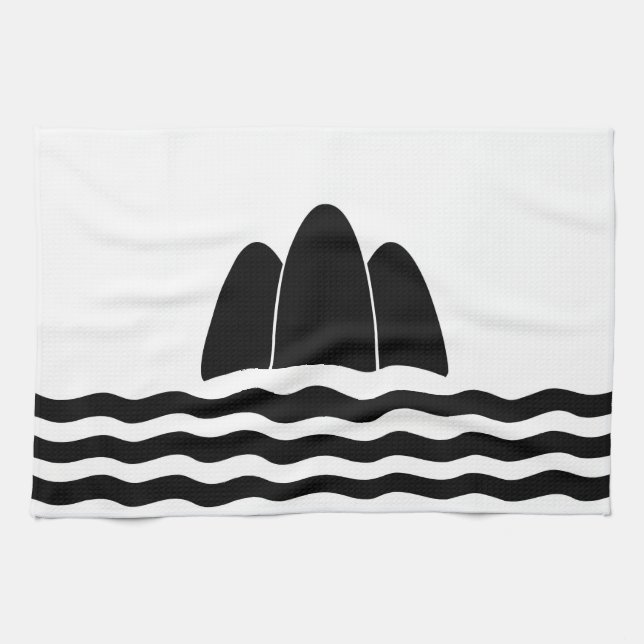 Paño De Cocina Símbolo de la provincia de la isla de la bandera d (Horizontal)