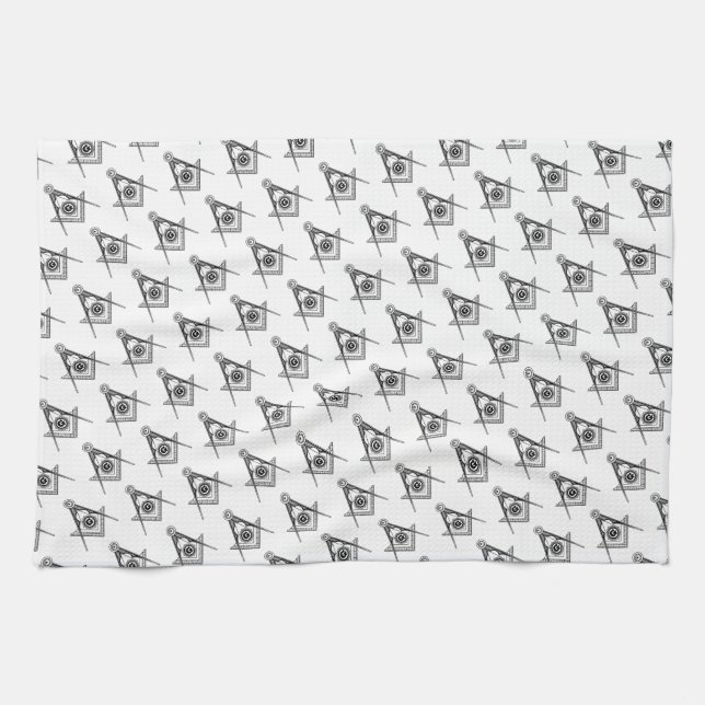 Paño De Cocina Símbolo de masonería (Horizontal)