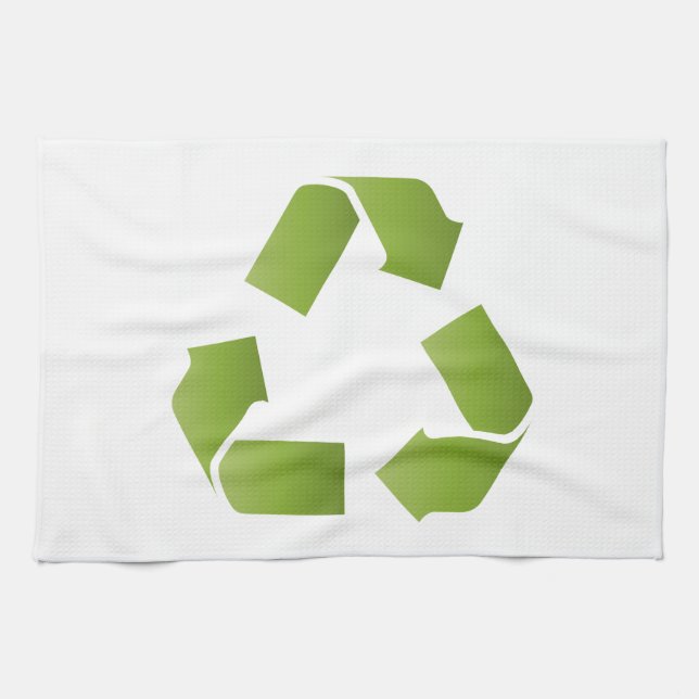 PAÑO DE COCINA SÍMBOLO DE RECICLAJE (Horizontal)