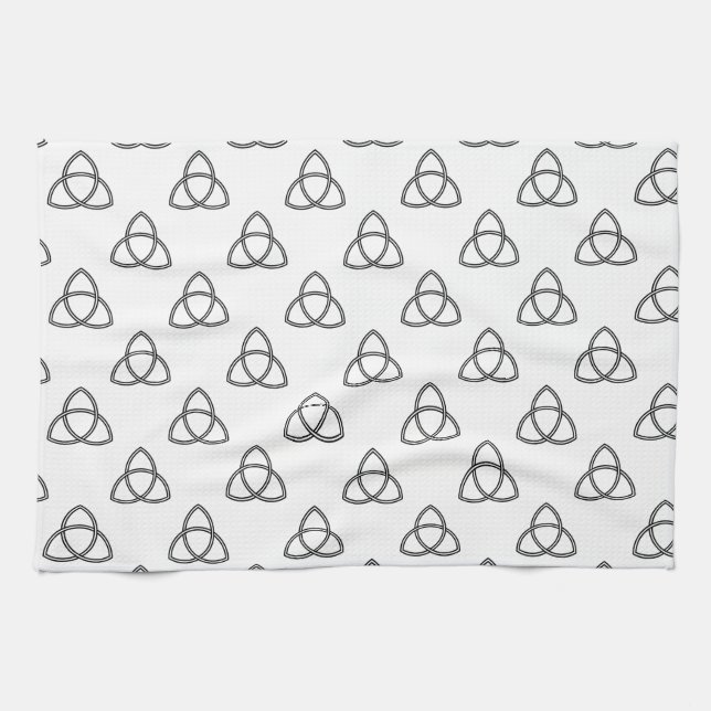 Paño De Cocina Símbolo de Triquetra Vesica (Horizontal)