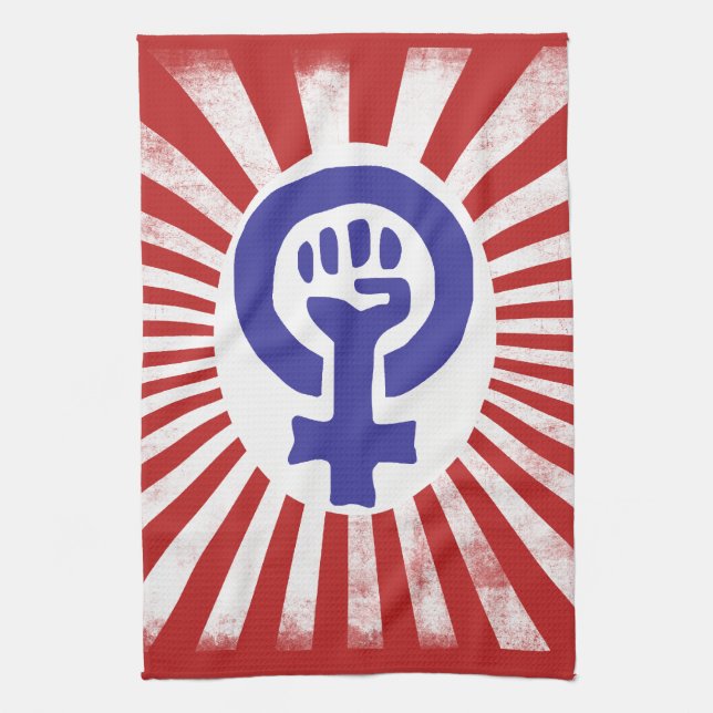 Paño De Cocina Símbolo feminista (Vertical)