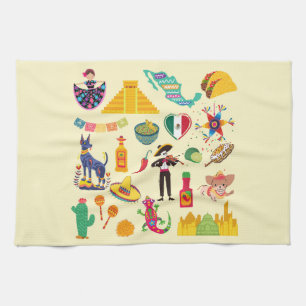 Paño De Cocina Símbolos de México