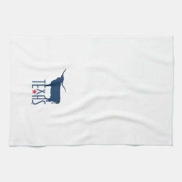 Paño De Cocina Símbolos de Texas, Longhorn, marina