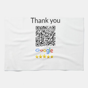 Paño De Cocina Simple código qr minimalista agregar logo escanear