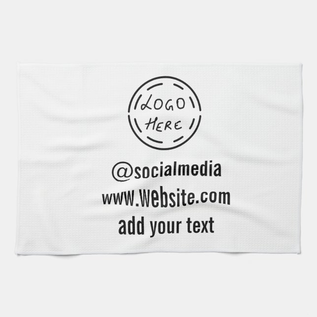 Paño De Cocina simple mínimo personalizado acuarela añadir sitio  (Horizontal)