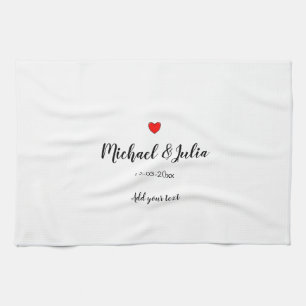 Paño De Cocina simple personalizado agregar su nombre año hea