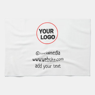 Paño De Cocina simple personalizado mínimo añadir su dirección de