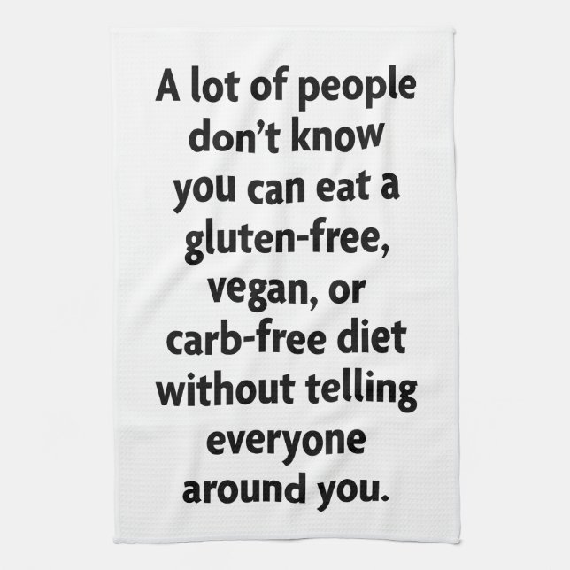 Paño De Cocina sin carbohidratos (Vertical)