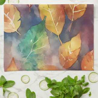 Paño De Cocina Sinfonía de Colores de Otoño