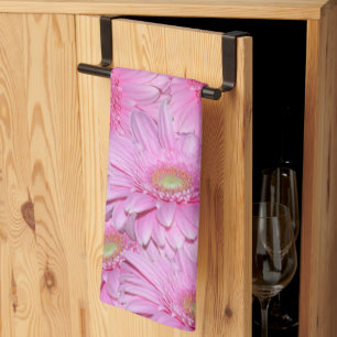 Paño De Cocina "Sinfonía de Gerberas Rosadas"