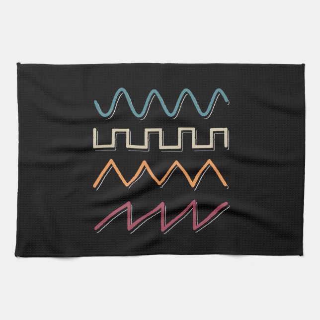 Paño De Cocina Sintetizador de onda modular (Horizontal)