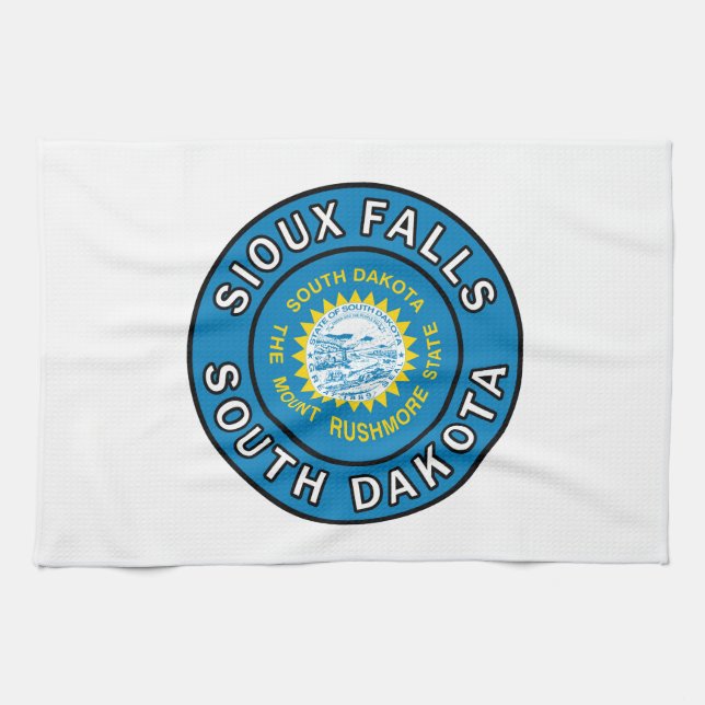Paño De Cocina Sioux Falls Dakota del Sur (Horizontal)
