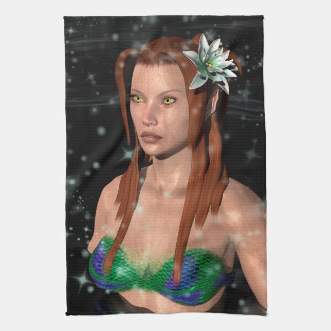 Paño De Cocina Sirena de hadas (Vertical)