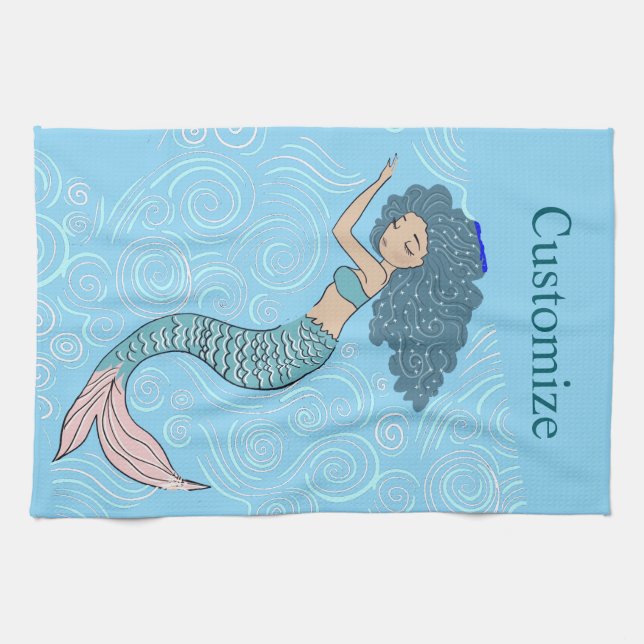 Paño De Cocina Sirena Durmiente Cala de Truenos (Horizontal)