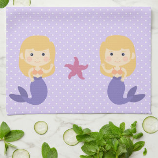 Paño De Cocina Sirena Morada