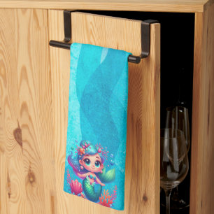 Paño De Cocina Sirena submarina