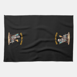 Paño De Cocina Skeleton Beach Lounging Halloween