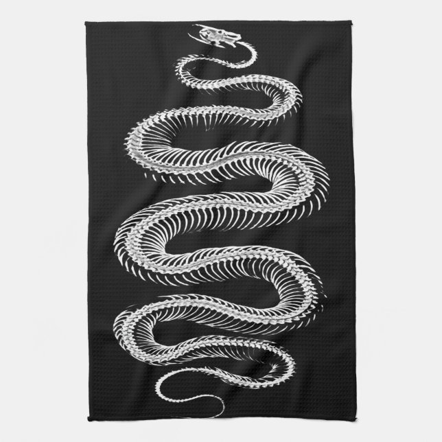 Paño De Cocina Skeleton de serpiente deslizante (Vertical)